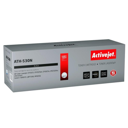 Activejet ATH-530N Toner (zamiennik HP 304A CC530A, Canon CRG-718B; Supreme; 3800 stron; czarny)-1234654