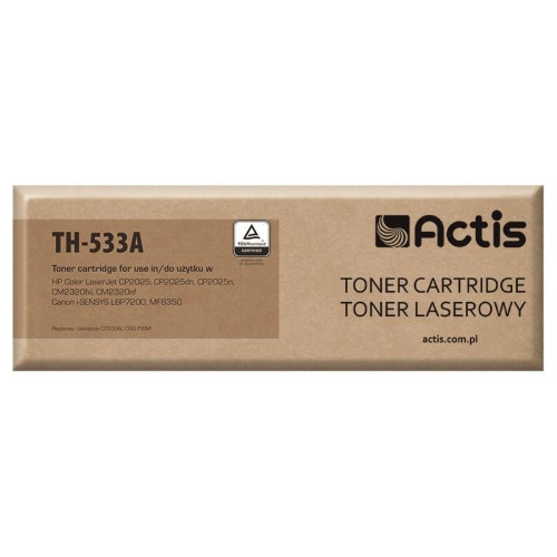 Actis TH-533A Toner (zamiennik HP 304A CC533A, Canon CRG-718M; Standard; 3000 stron; czerwony)-1234691