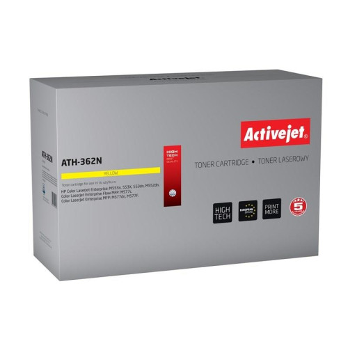 Activejet ATH-362N Toner (zamiennik HP 508A CF362A; Supreme; 5000 stron; żółty)-1234774