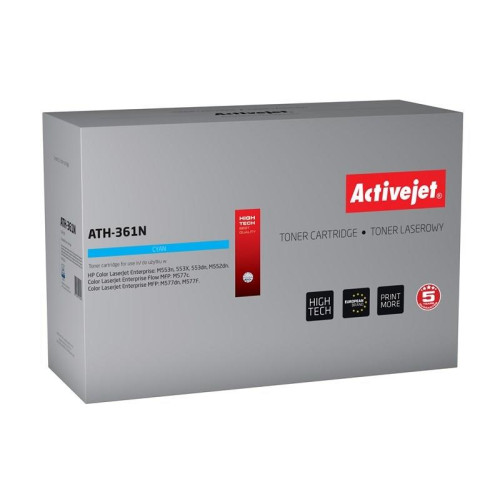 Activejet ATH-361N Toner (zamiennik HP 508A CF361A; Supreme; 5000 stron; niebieski)-1234775