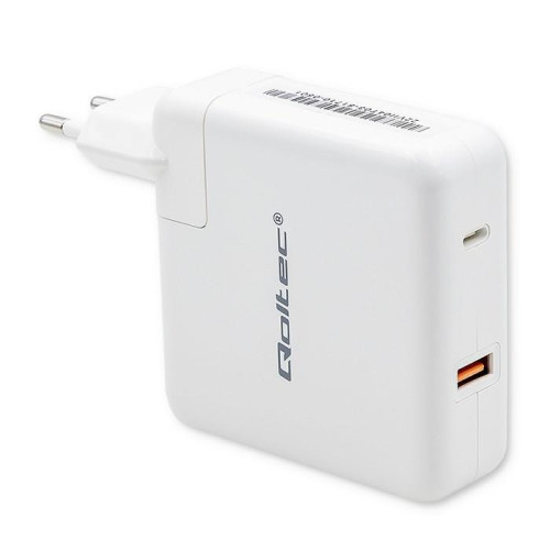 Qoltec Ładowarka GaN FAST 108W | 5-20V | 3-4.7A | USB C | Biała-12378703