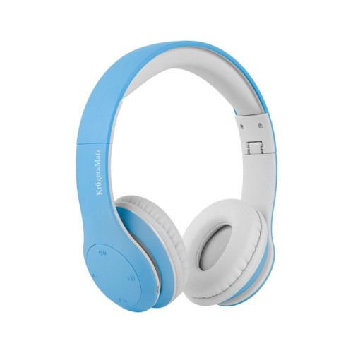 Bezprzewodowe słuchawki nauszne dla dzieci Kruger&amp;Matz model Street Kids , kolor niebieski-12385072