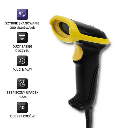 Skaner kodów kreskowych Qoltec 50860-861119