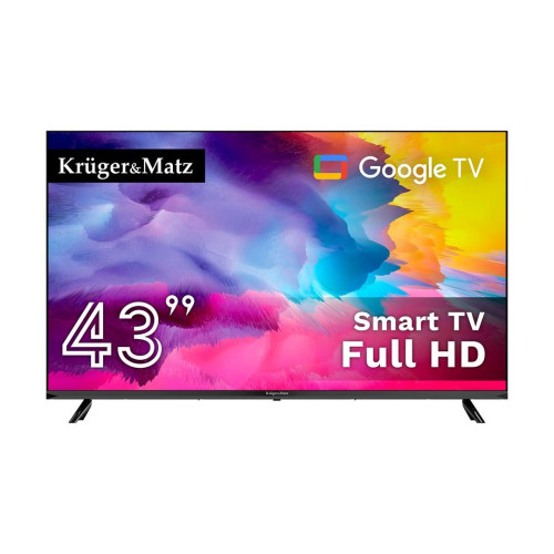 Telewizor Kruger&amp;Matz 43&quot; FHD Google TV DVB-T2/T/C H.265 HEVC-12390577