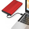 Obudowa na dysk HDD/SSD 2.5 cala SATA3 | USB 3.0 | Czerwona-12418168