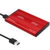 Obudowa na dysk HDD/SSD 2.5 cala SATA3 | USB 3.0 | Czerwona-12418171