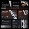 HMC-KB-US Klawiatura USB-C 5Gbps z wieloportowy hub 9in1, SD/microSD, 3x USB-A, HDMI 4K/60Hz, PD 100W, Audio, US layout,