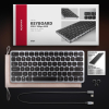 HMC-KB-US Klawiatura USB-C 5Gbps z wieloportowy hub 9in1, SD/microSD, 3x USB-A, HDMI 4K/60Hz, PD 100W, Audio, US layout,