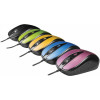 Mysz przewodowa USB , 4 przyciski, optyczna, symetryczna, Błękit-12422133