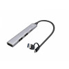Hub USB-C/USB-A Metal 1x USB 3.0 + 3x USB 2.0