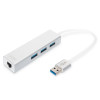 HUB 3-portowy USB 3.0 SuperSpeed z LANGigabit LAN adapter, aluminium-12447067