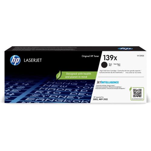 HP LaserJet Oryginalny wkład z czarnym tonerem o wysokiej wydajności 139X-12414561