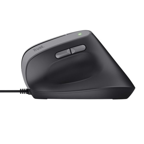 Mysz ergonomiczna przewodowa Bayo II czarna-12421061