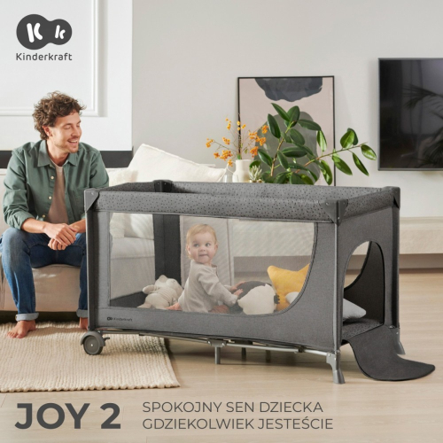 Łóżeczko turystyczne JOY 2 HAPPY SHAPES-12421835