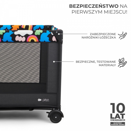 Łóżeczko turystyczne JOY 2 HAPPY SHAPES-12421837