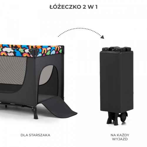 Łóżeczko turystyczne JOY 2 HAPPY SHAPES-12421839