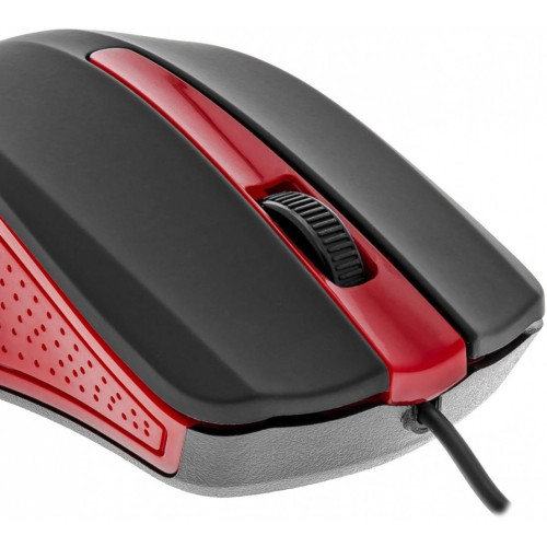 Mysz przewodowa USB 3 przyciski, gumowana powierzchnia-12422120