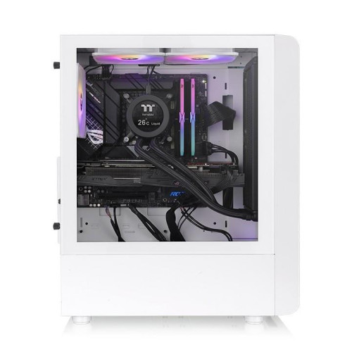 Obudowa - S200 Tempered Glass ARGB 3x12cm Snow-12423553