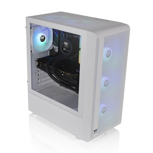 Obudowa - S200 Tempered Glass ARGB 3x12cm Snow-12423555