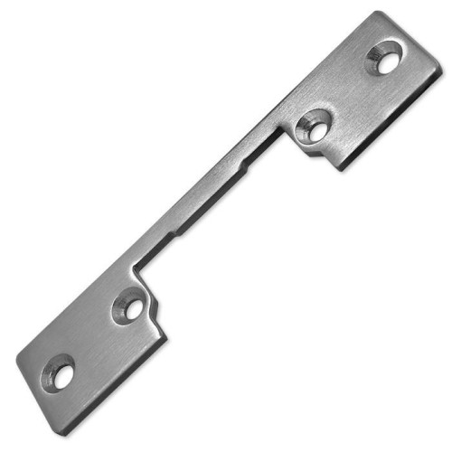 Dwustronny prosty szyld do elektrozaczepu | Blacha zaczepowa | 110mm | Stal nierdzewna-12424352