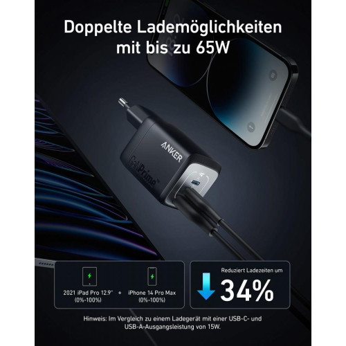 Ładowarka sieciowa Prime 735 67W 2xUSB-C 1xUSB-A Czarna-12424710