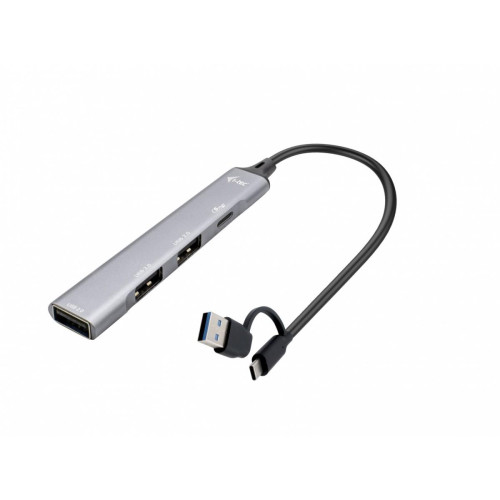 Hub USB-C/USB-A Metal 1x USB 3.0 + 3x USB 2.0