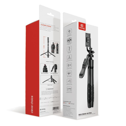 SelfieGo Ultra Aluminiowy selfie stick Bluetooth tripod (33-157,5cm)-12425739