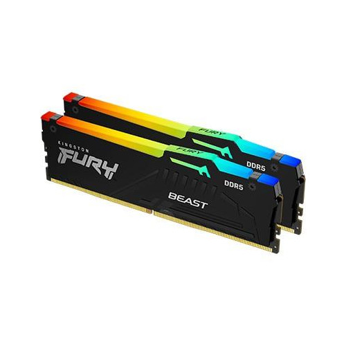 Pamięć DDR5 Fury Beast RGB 16GB(2*8GB)/6000 CL30 EXPO czarna