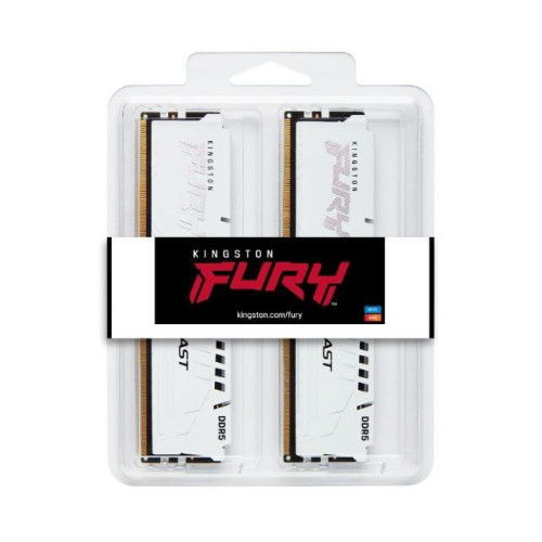 Pamięć DDR5 Fury Beast 32GB(2*16GB)/6000 CL30 EXPO biała-12427821