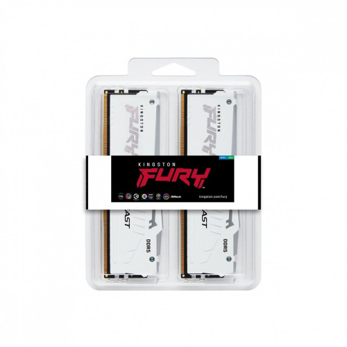 Pamięć DDR5 Fury Beast RGB 64GB(2*32GB)/6000 CL30 EXPO biała-12428175