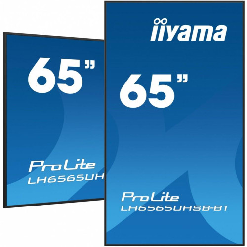 *IIYAMA 65'LH6565UHSB-B1, 24/7,IPS,ANDROID.11,4K,800cd, iiSignage2, SDM, 2x HDMI, DP, 2x USB,2x 10W, RJ45, WiFi, 4/3
