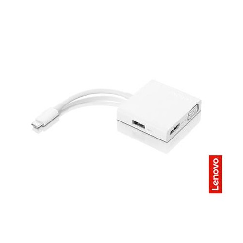 Lenovo | Hub podróżny USB-C 3 w 1 | VGA, HDMI, USB 3.0 | Zasilacz-12447064
