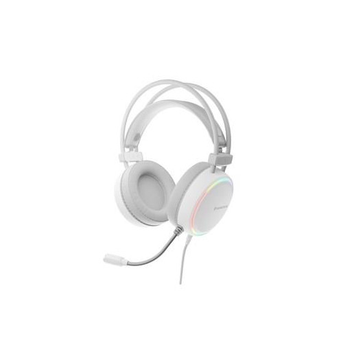 Geneza | Nauszny zestaw słuchawkowy do gier | Neon 613 | Wbudowany mikrofon | 3,5 mm, USB typu A | Biały-12447440