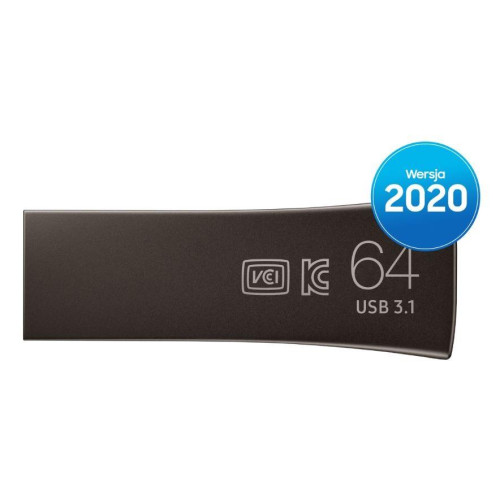 Pendrive BAR Plus USB3.1 64 GB Titan Gray-1245673