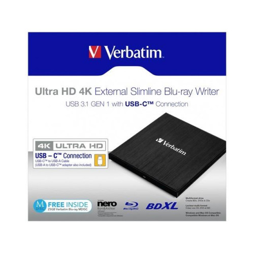 Nagrywarka BLU-RAY USB-C 3.1 zewnętrzna x6 Ultra HD 4K -1245944