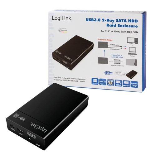 Obudowa 2xHDD/SDD USB 3.0, 2.5 cala, Raid-1246303