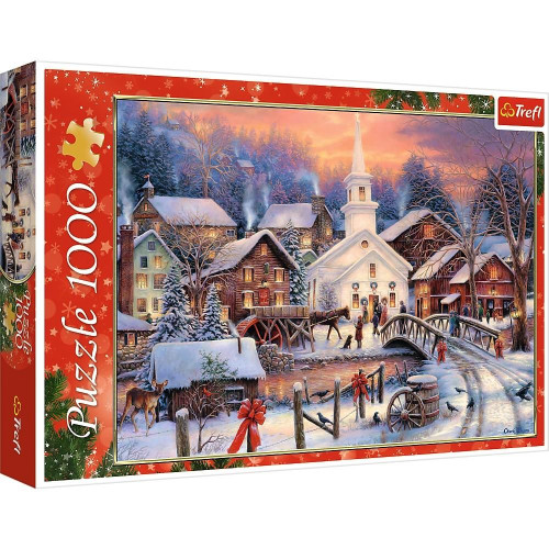 Puzzle 1000 elementów Białe Święta-1247098