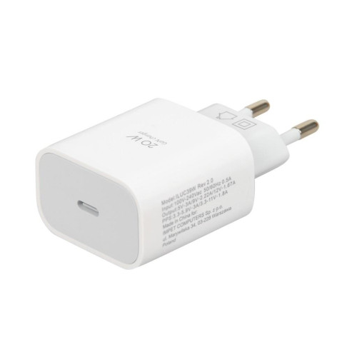 ŁADOWARKA SIECIOWA I-BOX C-39 USB-C PD20W Z KABLEM-12559001