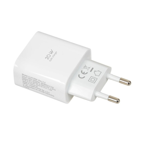 ŁADOWARKA SIECIOWA I-BOX C-39 USB-C PD20W Z KABLEM-12559002