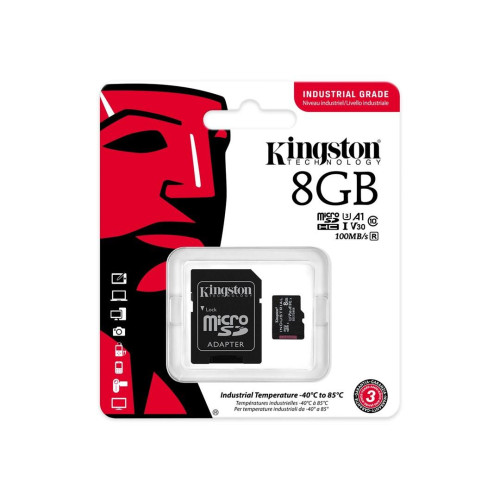 KINGSTON microSDHC Industrial 8GB SDCIT2/8GB-12585628