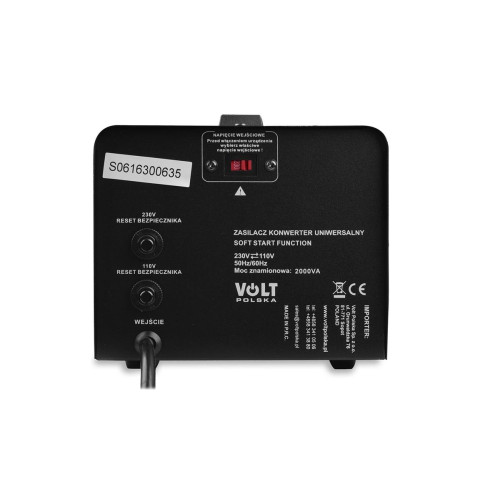 VOLT Transformator VOLT POLSKA 230V/110V 2000VA-12592142