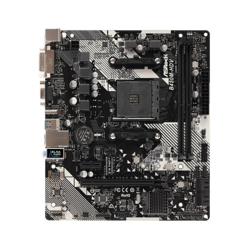 Płyta główna Asrock B450M-HDV R4.0 (AM4; 2x DDR4 DIMM; Micro ATX)-1262886