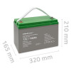 Akumulator AGM | 12V | 100Ah | max.30A-12722501