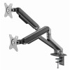Ramię biurkowe na 2 monitory 17-32 cali 9kg szare-12725314
