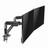 Ramię biurkowe na 2 monitory 17-32 cali 9kg szare-12725316