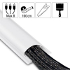 Maskownica do kabli samoprzylepna 180c Biała-12726726