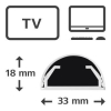 Maskownica do kabli aluminiowa 110cm Biała-12726739