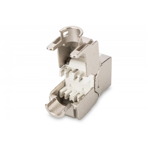 Moduł (gniazdo) Keystone kat. 5e, RJ45 (8P8C), STP, ekranowany, beznarzędziowy, stalowy, klasa D-12724042