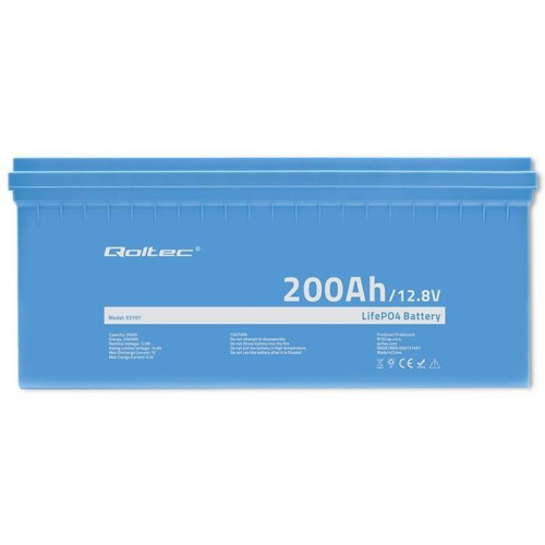 Akumulator LiFePO4 Litowo-Żelazowo-Fosforanowy | 12.8V | 200Ah | 2560Wh | BMS-12724165