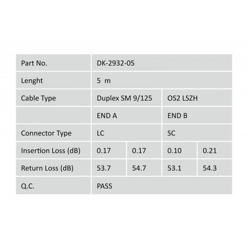 Patch cord światłowodowy FO LC/SC, duplex, SM 9/125, OS2, LSOH, 5m, żółty-12724935